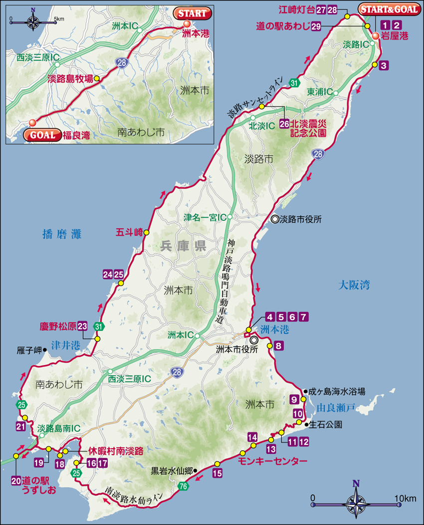 淡路島 地図 イラスト